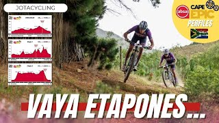 🇿🇦LA CAPE EPIC 2024  PERFILES DE ETAPAS  JOTACYCLING [upl. by Ahsal]