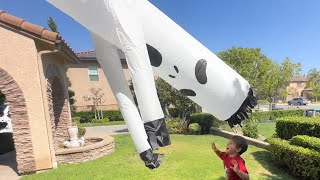 Giant 20ft Ghost Air Dancer inflatable tube man [upl. by Notlaw]