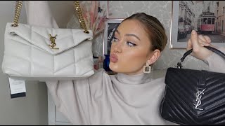 YSL UNBOXING NEW LUXURY BAG  COLLEGE vs LOULOU [upl. by Thalassa946]