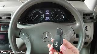 Mercedes W203 C180 Kompressor Startup with Cluster Faulty [upl. by Valoniah]