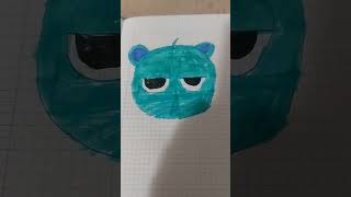 How to draw blue sky sprunki  copy my draw [upl. by Clovah]