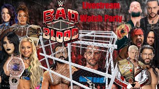 WWE Bad Blood 2024 Livestream Reactions amp Commentary  Watch Party [upl. by Salomone]