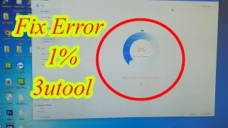 Two way fix Error 1 in 3utool  iPhone Restore error 1 Solution [upl. by Cresa]