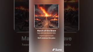 Crusader of God  March of the Brave Version 2 NeueDeutscheHärte  Suno AI Song metal music [upl. by Lockwood]