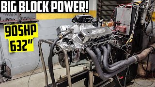 900HP 632quot Big Block Chevy Dyno Day  Pump Gas Monster [upl. by Kentigera701]