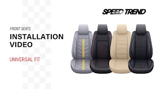 SPEED TREND Universal Seat Cover Installation Video  Front Seat [upl. by Eustasius]