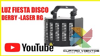 ▷▷✓【 LED DERBY LASER 【 luces led para fiestas 】 LUCES LÁSER PARA FIESTAS [upl. by Leirum]