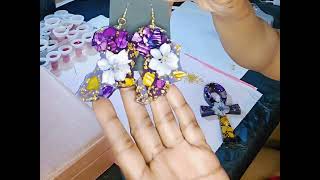 Beautiful DIY Resin jewelry African earringsw Ankh necklace [upl. by Hcra366]