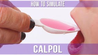 How to make Calpol paracetamol suspension  for simulation [upl. by Enortna]