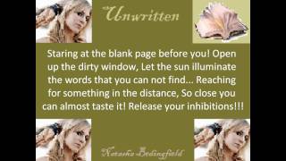 quotNatasha Bedingfield  Unwritten with Lyricsquot [upl. by Mil]