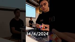 Megaminx 2318s World Record  THV Rubik worldrecord rubikscube [upl. by Laeira]