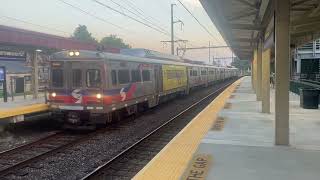 SEPTA Warminster Bound Silverliner V Warminster RR Line Train arriving Fern Rock Transit Center [upl. by Hameerak]