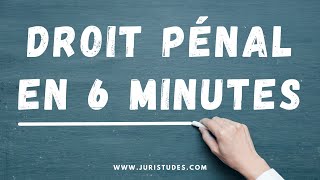 Comprendre le Droit Pénal en 6 minutes [upl. by Einhpets]