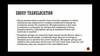 Group translocation  PTS System Saini learning classes [upl. by Oicafinob]