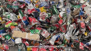 Aluminum Cans Decoating Machine  UBC Paint Stripping Process [upl. by Sawtelle]