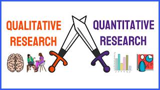 7 DIFFERENCES between QUANTITATIVE and QUALITATIVE research [upl. by Fauman]