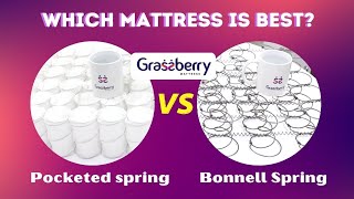 Pocketed Spring VS Bonnell Spring Which is the Best Spring Mattress in English2021GB Mattress [upl. by Allyn]