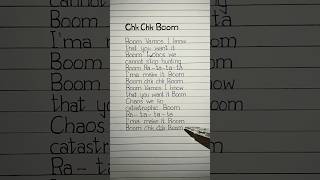 chk chk boom skz lyrics chkchkboom straykids skz lyrics [upl. by Esiouqrut]