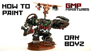 Warhammer 40k How To Paint Ork Boyz [upl. by Autry150]