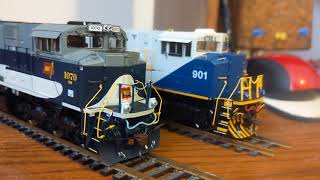 Aesthetic Difference Between Athearn SD70ACe and SD90MACH2 [upl. by Nwahsyd]