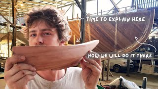 How to and why Fiberglass laminations epoxy priming and fairing on our wooden sailing boatEP61 [upl. by Chaim]