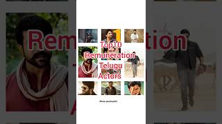 Top10 Remuneration telugu actors💥prabhas ramcharan alluarjun ntr chiranjeevi collection film [upl. by Aisatsanna162]