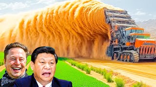 Elon Musk We JUST DEVELOPED DesertBuilding Technology That SHOCKS China [upl. by Annayram]