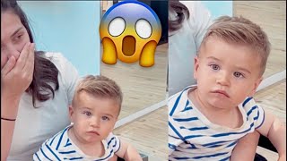 Su primer corte de cabello  MADRE IMPRESIONADA😍niños estilos cortedepelo hairstyle [upl. by Onavlis]