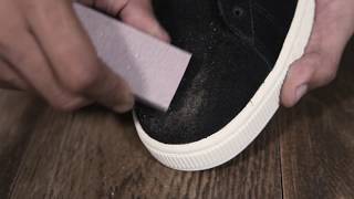 How to Clean Suede Sneakers with Clyde [upl. by Nadeau]