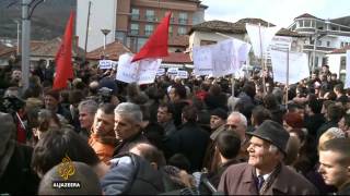 Protest u Preševu zbog uklanjanja spomenika  Al Jazeera Balkans [upl. by Tombaugh321]