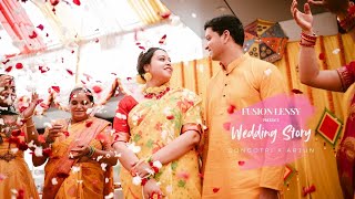 Gangotri amp Arjun Wedding Teaser 2024  Bengali Wedding photographer in Kolkata Fusion Lensy [upl. by Krystle]