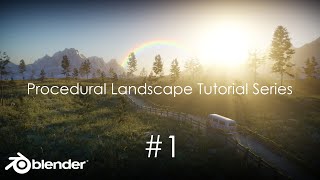 The Main Terrain  Blender Procedural Landscape Tutorial Series  Part 1 [upl. by Arleta]