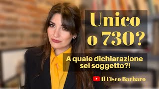 Dichiarazione dei redditi Modello 730 e Modello Unico [upl. by Laeria992]