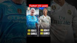 Erling Haaland Equals Cristiano Ronaldos 100 Goals Record ErlingHaaland CristianoRonaldo cr7 [upl. by Nonnairb]