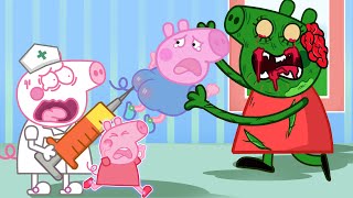 Zombie Apocalypse Zombies Appear At The Hospital🧟‍♀️  Peppa Pig Funny Animation [upl. by Elac]