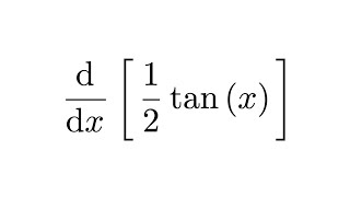 Derivative of 12tanx [upl. by Adao]