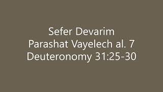 Torah Chanting  Sefer Devarim  Parashat Portion Vayelech al 7 [upl. by Johnnie918]