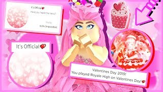 Getting the VALENTINES DAY BADGE in Royale High [upl. by Alinoel]