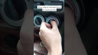 How to set exact temperature in manual AC automobile knowledge shorts hondacityvtec [upl. by Noni]