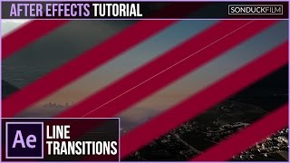 After Effects Tutorial Line Swipe Transitions [upl. by Dymoke313]