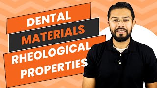 Rheological properties and Fluid behavior in Dental Materials Science dentalmaterials [upl. by Hardden713]