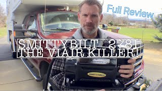 Smittybilt 12 Volt RV Air Compressor Review Better than Viair [upl. by Alicirp]