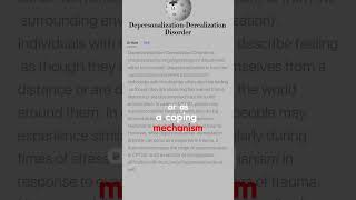 What is DepersonalizationDerealization Disorder [upl. by Yelssew979]