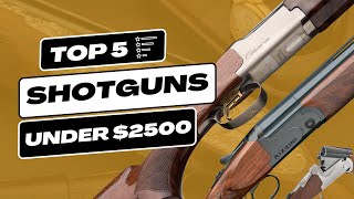 Top 5 OverUnder Shotguns Under 2500  Ultimate Review and Buying Guide [upl. by Ellednahc]