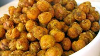 Indian Spiced Roasted Chickpeas Recipe  Quick Easy Delicious [upl. by Chevy]