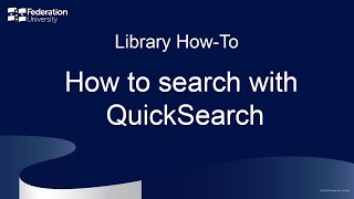 How to search with QuickSearch [upl. by Arley]