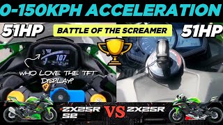 2023 Kawasaki ZX25R SE 🆚️ 2021 Kawasaki ZX25R  0150Kph Acceleration  Top Speed Attempt 🔥 [upl. by Alrick]