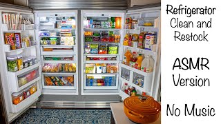 Satisfying Refrigerator Organization  ASMR Version  No Music [upl. by Kalila]