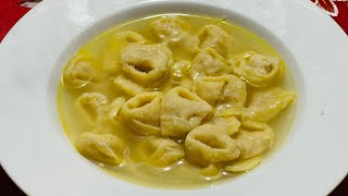 LA VERA RICETTA DEI TORTELLINI IN BRODO fatti in casa [upl. by Isbel]