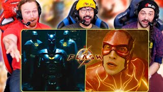 THE FLASH SUPER BOWL TRAILER  NEW FOOTAGE REACTION Ben Affleck amp Michael Keaton Batman 2023 [upl. by Evelunn]